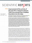 Research paper thumbnail of Improvement of the activity of the anti-HIV-1 integrase aptamer T30175 by introducing a modified thymidine into the loops