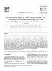 Research paper thumbnail of Physico-chemical studies of a DNA triplex containing a new ferrocenemethyl-thymidine residue in the third strand