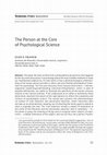 Research paper thumbnail of The Person at the Core of Psychological Science