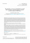 Research paper thumbnail of The abundance, diversity and distribution of small fishes in mangrove and non-mangrove estuaries in warm temperate South Africa