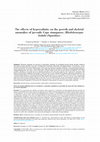 Research paper thumbnail of The effects of hypersalinity on the growth and skeletal anomalies of juvenile Cape stumpnose, <em>Rhabdosargus holubi</em> (Sparidae)