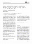 Research paper thumbnail of Influence of environmental variables on the larval stages of anchovy, Engraulis encrasicolus, and sardine, Sardinops sagax, in Algoa Bay, South Africa