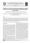 Research paper thumbnail of Modified Curvature-based Trigonometric Identities for Retinal Blood Vessel Tortuosity Measurement in Diabetic Retinopathy Fundus Images