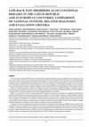 Research paper thumbnail of Low-Back Pain Disorders as Occupational Diseases in the Czech Republic and 22 European Countries: Comparison of National Systems, Related Diagnoses and Evaluation Criteria