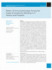 Research paper thumbnail of Pattern of Immunophenotype Among the Cases of Lymphoma Attending in A Tertiary Level Hospital