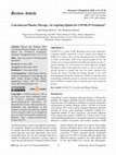 Research paper thumbnail of Convalescent Plasma Therapy: An aspiring option for COVID-19 treatment?