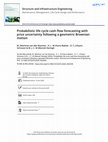 Research paper thumbnail of Probabilistic life cycle cash flow forecasting with price uncertainty following a geometric Brownian motion