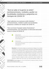 Research paper thumbnail of “Acá se sabe si la gente se aísla”: (anti)anonimato, cuidado y poder en localidades medianas y pequeñas en tiempos de COVID-19