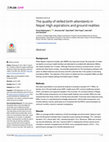 Research paper thumbnail of The quality of skilled birth attendants in Nepal: High aspirations and ground realities