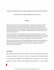 Research paper thumbnail of Corporate Social Performance of Indonesian State-Owned and Private Companies