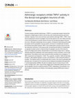 Research paper thumbnail of Adrenergic receptors inhibit TRPV1 activity in the dorsal root ganglion neurons of rats