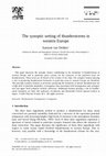 Research paper thumbnail of The synoptic setting of thunderstorms in western Europe