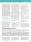 Research paper thumbnail of Climate migration myths