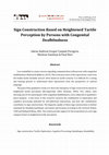 Research paper thumbnail of Sign Construction Based on Heightened Tactile Perception by Persons with Congenital Deafblindness