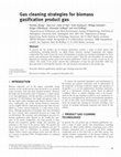 Research paper thumbnail of Gas cleaning strategies for biomass gasification product gas