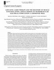 Research paper thumbnail of Low-Level Laser Therapy and the Recovery of Muscle Function After a Single Session of Neuromuscular Electrical Stimulation: A Crossover Trial