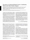 Research paper thumbnail of Prevalence of Heparin/Platelet Factor 4 Antibodies Before and After Cardiac Surgery