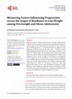 Research paper thumbnail of Measuring Factors Influencing Progression across the Stages of Readiness to Lose Weight among Overweight and Obese Adolescents