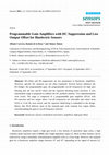 Research paper thumbnail of Programmable Gain Amplifiers with DC Suppression and Low Output Offset for Bioelectric Sensors