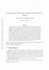 Research paper thumbnail of On properties of principal elements of Frobenius Lie algebras