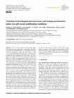 Research paper thumbnail of Variation in brachiopod microstructure and isotope geochemistry under low-pH–ocean acidification conditions