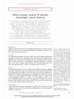 Research paper thumbnail of Whole-Genome Analysis of Sporadic Amyotrophic Lateral Sclerosis