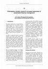 Research paper thumbnail of Participatory Student Research Increases Awareness of Sustainable Fisheries Management [in Lao PDR]