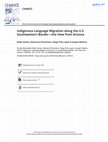 Research paper thumbnail of Indigenous Language Migration along the U.S. Southwestern Border—the View from Arizona