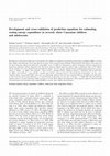 Research paper thumbnail of Development and cross-validation of prediction equations for estimating resting energy expenditure in severely obese Caucasian children and adolescents