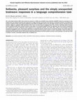 Research paper thumbnail of Setbacks, pleasant surprises and the simply unexpected: brainwave responses in a language comprehension task