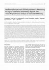 Research paper thumbnail of Modern techniques and Old Red problems - determining the age of continental sedimentary deposits with Ar-40/Ar-39 provenance analysis in west-central Norway