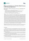 Research paper thumbnail of Design and Validation of a 150 MHz HFFQCM Sensor for Bio-Sensing Applications