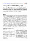 Research paper thumbnail of Incidentally discovered HCC (iHCC) in explant liver-Clinical and histopathologic features and outcome