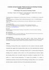 Research paper thumbnail of Academic entrepreneurship: Which inventors do technology licensing officers prefer for spinoffs?