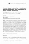 Research paper thumbnail of Precision farming protocols: Part 1. Grid distance and soil nutrient impact on the reproducibility of spatial variability measurements