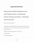 Research paper thumbnail of Probing Allosteric Inhibition Mechanisms of the Hsp70 Chaperone Proteins Using Molecular Dynamics Simulations and Analysis of the Residue Interaction Networks