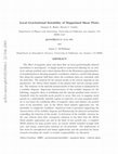 Research paper thumbnail of Local Gravitational Instability of Magnetized Shear Flows