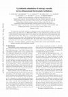 Research paper thumbnail of Gyrokinetic simulation of entropy cascade in two-dimensional electrostatic turbulence