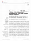 Research paper thumbnail of Ectopic Expression of CDF3 Genes in Tomato Enhances Biomass Production and Yield under Salinity Stress Conditions