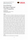 Research paper thumbnail of Guru PAI dan Kecerdasan Spiritual Anak Tunagrahita