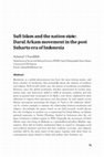 Research paper thumbnail of Sufi Islam and the nation state: Darul Arkam movement in the post Suharto era of Indonesia