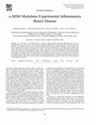 Research paper thumbnail of α-MSH Modulates Experimental Inflammatory Bowel Disease