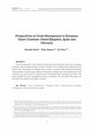 Research paper thumbnail of Perspectives on Crisis Management in European Union Countries: United Kingdom, Spain and Germany