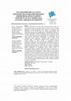 Research paper thumbnail of An Analysis of the Competitiveness Levels of Firms Operating in the Milk Sector Using Porter's Diamond Model: The Case of Ardahan City