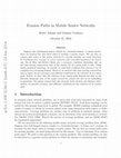 Research paper thumbnail of Evasion paths in mobile sensor networks