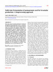 Research paper thumbnail of Solid state fermentation of pomegranate seed for lovastatin production: a bioprocessing approach