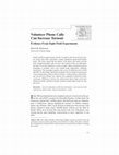 Research paper thumbnail of Volunteer Phone Calls Can Increase Turnout: Evidence From Eight Field Experiments