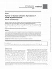 Research paper thumbnail of A primer on Bayesian estimation of prevalence of COVID-19 patient outcomes