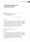 Research paper thumbnail of Influencias pindáricas en Victoria Berenices