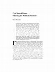 Research paper thumbnail of Free Speech Zones: Silencing the Political Dissident